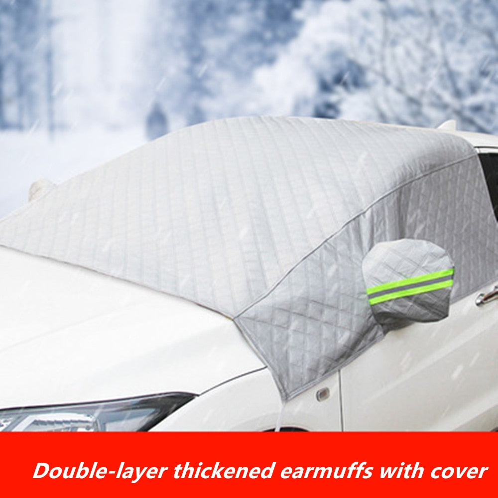 Car Styling Sunshade Snow Ice Shiled Car Windshield Snow Sun Shade Waterproof Protector Cover Car Front Windscreen Cover