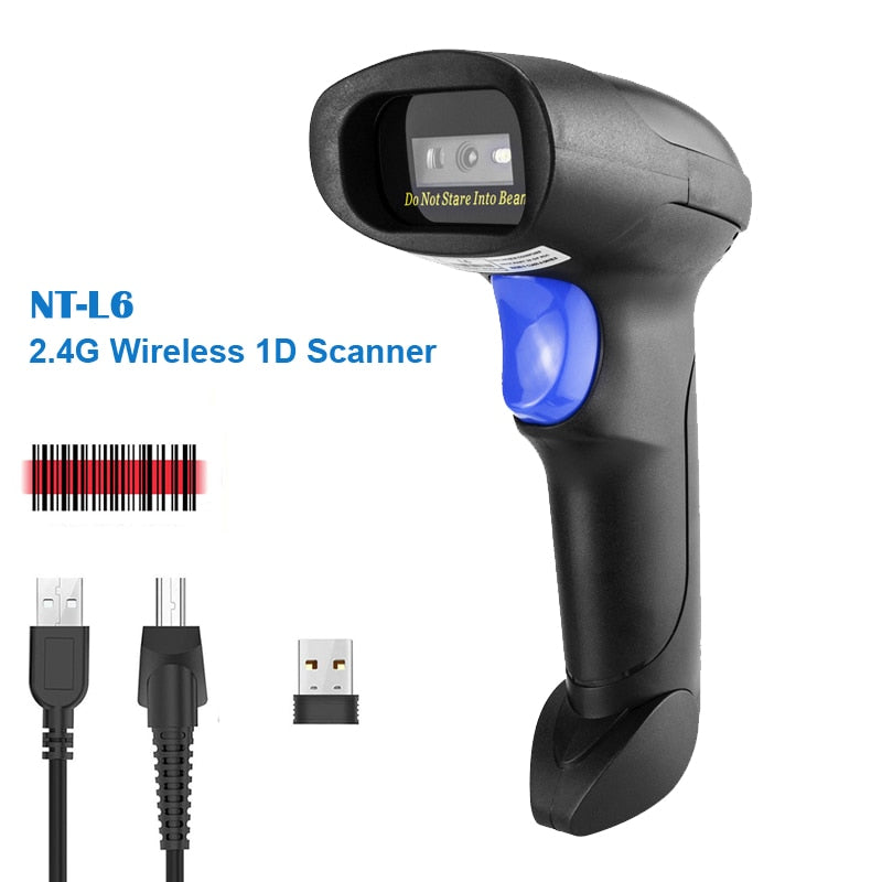 NETUM L8S Wireless 2D Barcode Scanner with Stand Automatic Sensing Scanning QR Bar code Reader PDF417 for mobile payment