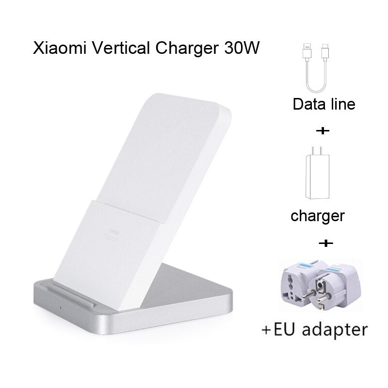 Xiaomi 55W/30W Wireless Charger Max Vertical air-cooled wireless charging Support Fast Charger For Xiaomi 10 For Iphone