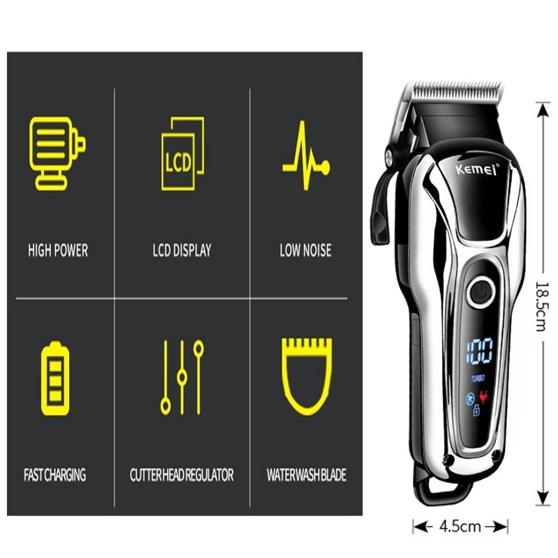 Original 2 speed professional hair trimmer for men hairdressing kemei hair clipper pro electric hair cutting machine