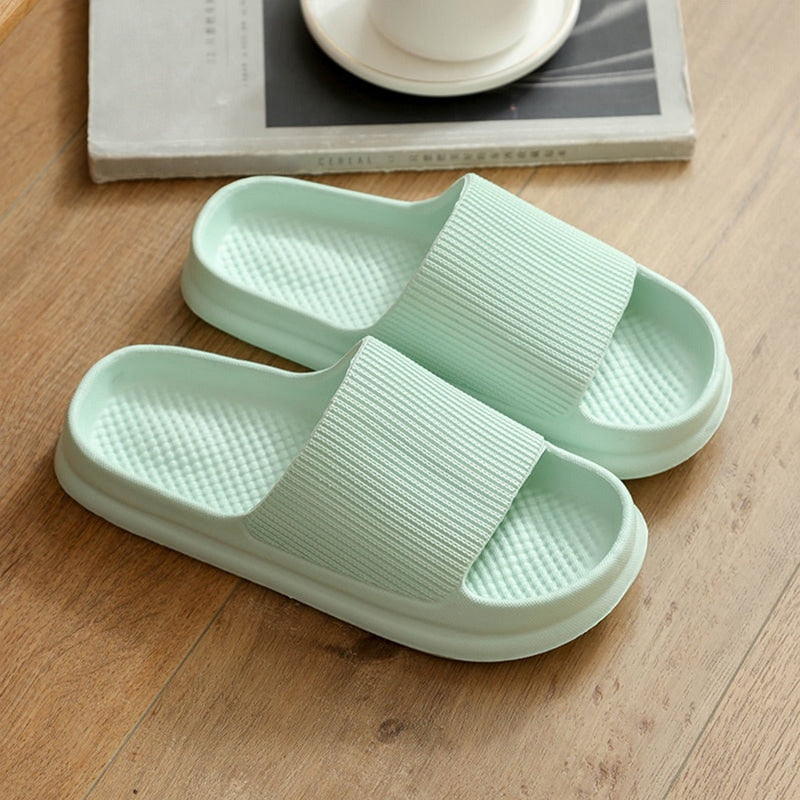 Thick Platform Bathroom Home Slippers Women Fashion Soft Sole EVA Indoor Slides Woman Sandals 2021 Summer Non-slip Flip Flops