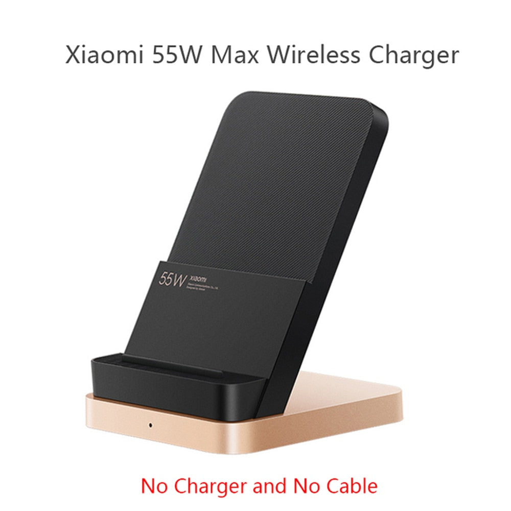 Xiaomi 55W/30W Wireless Charger Max Vertical air-cooled wireless charging Support Fast Charger For Xiaomi 10 For Iphone