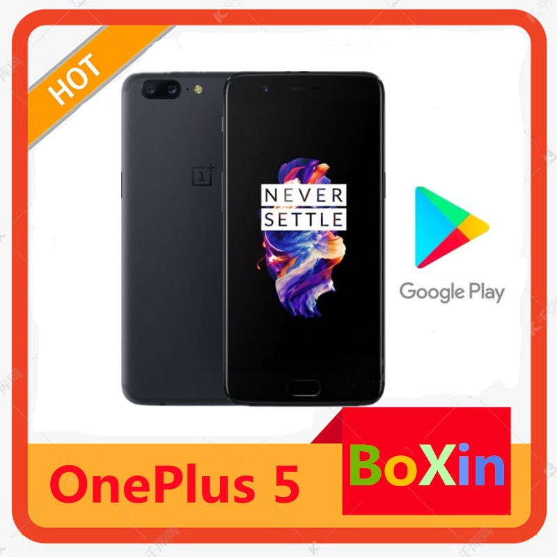 Original nova versão de desbloqueio oneplus 5 telefone móvel 5.5 "8gb ram 128gb duplo cartão sim snapdragon 835 octa núcleo andr