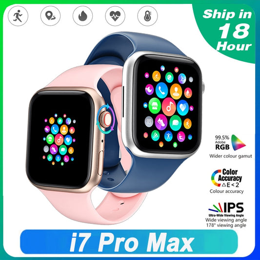 New Series 7 Watch i7 Pro Max Smartwatch Bluetooth Call IP67 Waterproof Heart Rate Sleep Fintess Tracker 1.75 inch Smart Watch