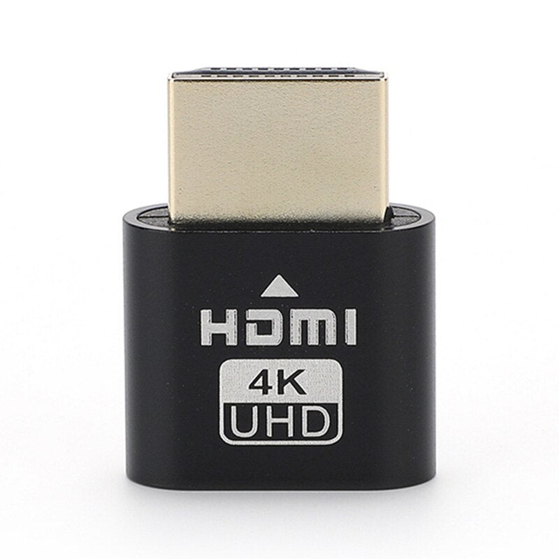 RGeek 4K HDMI-compatible Virtual Display HDMI DDC Dummy Plug EDID Display Emulator Adapter Support 3840*2160 60Hz Bitcoin Mining