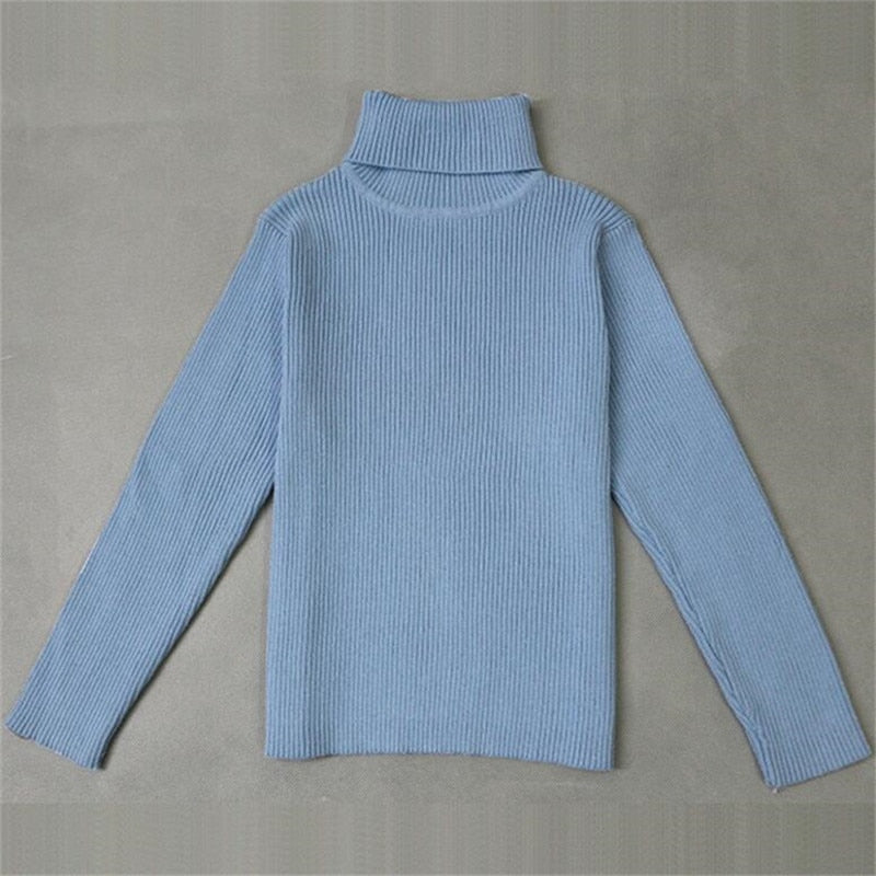 LILIGIRL Baby Girls Winter Turtleneck Sweater Clothes 2022 Autumn Boys Children Clothing Pullover Knitted Kids Sweaters