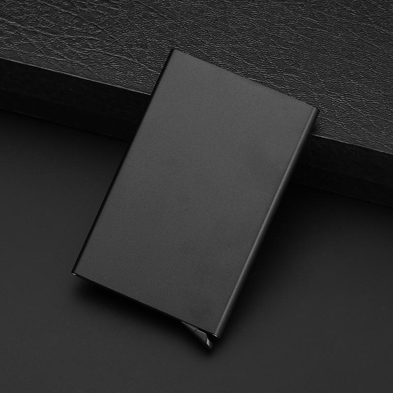 Anti-theft ID Credit Card Holder Minimalist Porte Carte Thin Aluminium Metal Wallets Pocket Case Bank Women Men Credit Card Box