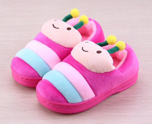 Clearance Kawaii Children Boy Girl Cartoon Plush Cute Animal Kids Shoes Winter Warm Fashion Infant Slippers