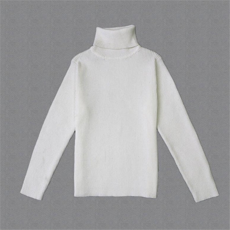 LILIGIRL Baby Girls Winter Turtleneck Sweater Clothes 2022 Autumn Boys Children Clothing Pullover Knitted Kids Sweaters