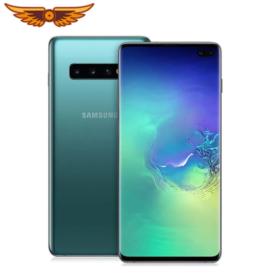 Original Unlocked Samsung Galaxy S10 Plus Octa-core 6.4``8GB RAM 128GB ROM 16MP Triple Camera LTE Fingerprint Android Cellphone