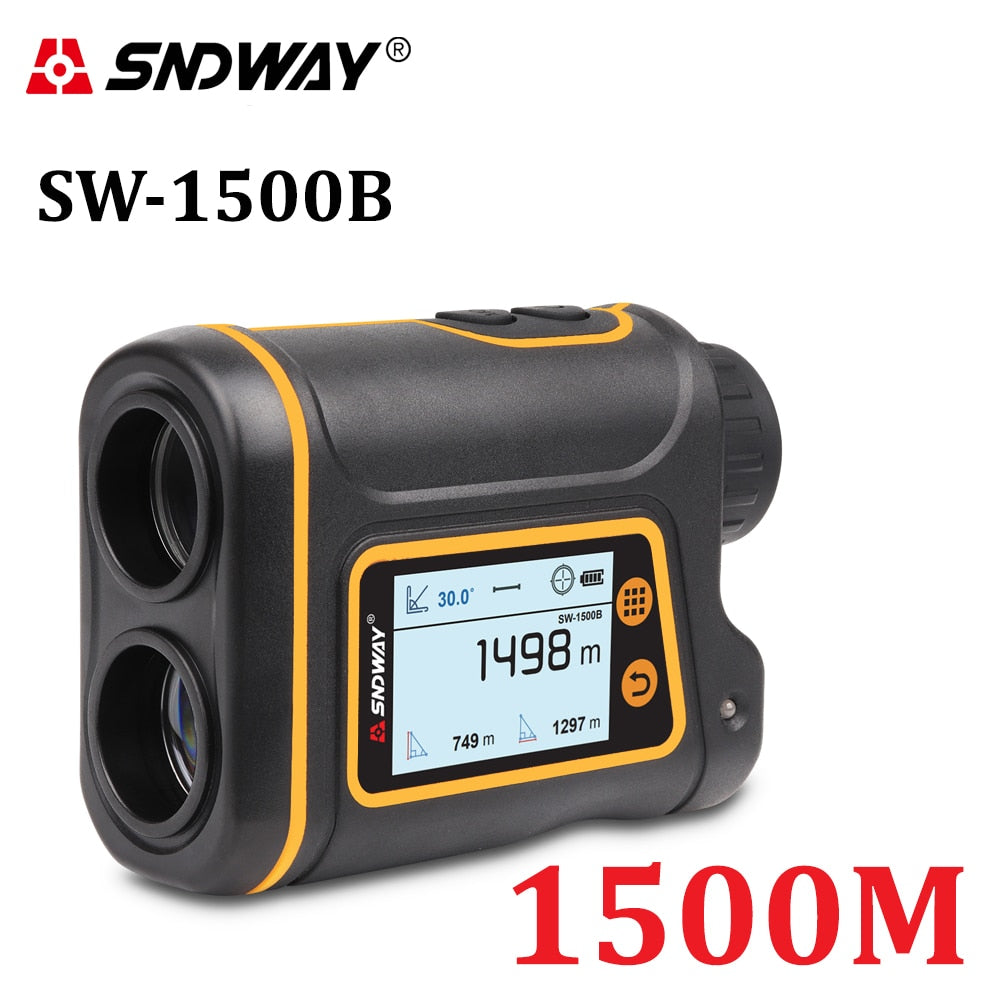 SNDWAY Telescope Laser Range Finder Digital Distance Meter Hunting Monocular Golf Rangefinder LCD Display Roulette Tape Measure