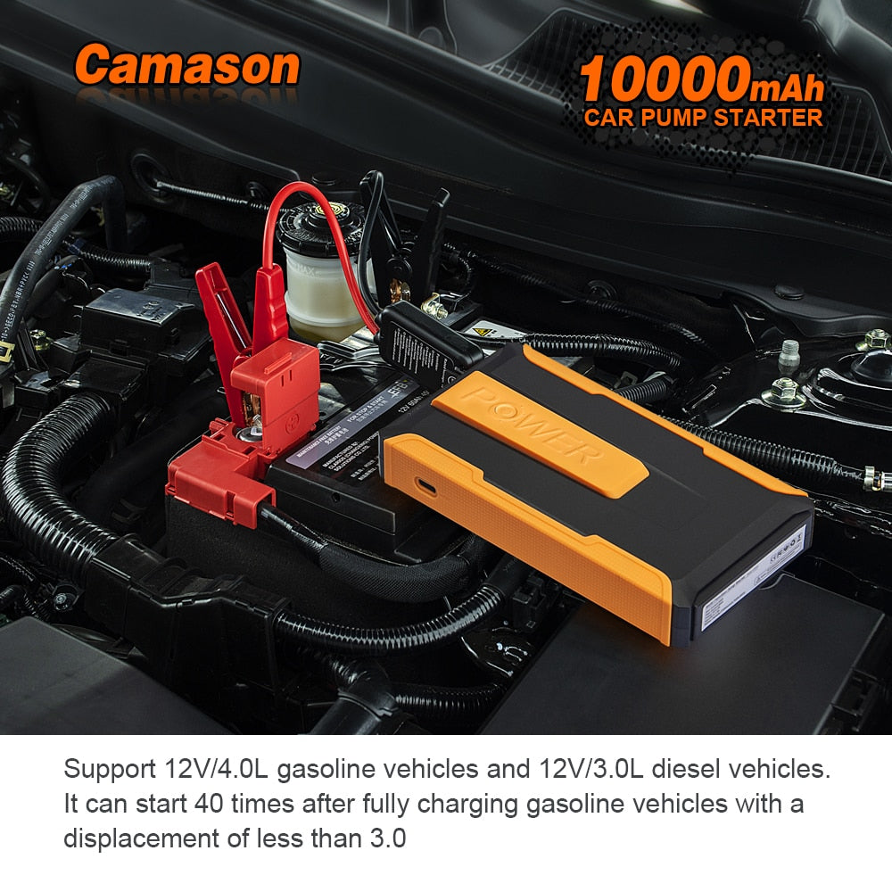 Camason Car Jump Starter Power Bank 1000A Starting Device Battery Car Auto Emergency Booster Charger Jump Start up for car