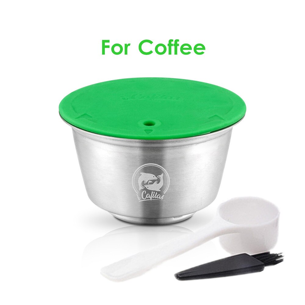 Reusable Coffee & Milk Foam Filters For Nescafe Dolce Gusto Refillable Coffee Capsule Pod Stainless Steel Plastic Coffee Filters