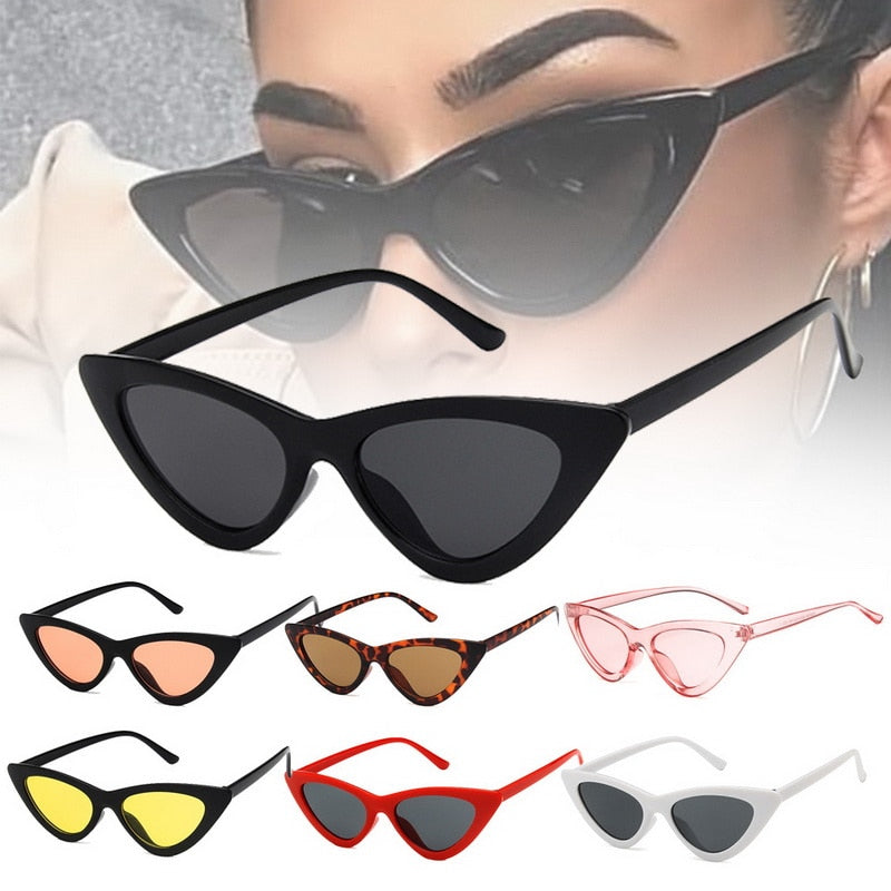 1pc Riding Glasses Fishing Glasses Retro Vintage Sunglasses Vintage Cateye Goggles Sexy Small Cat Eye Sun Glasses for Women