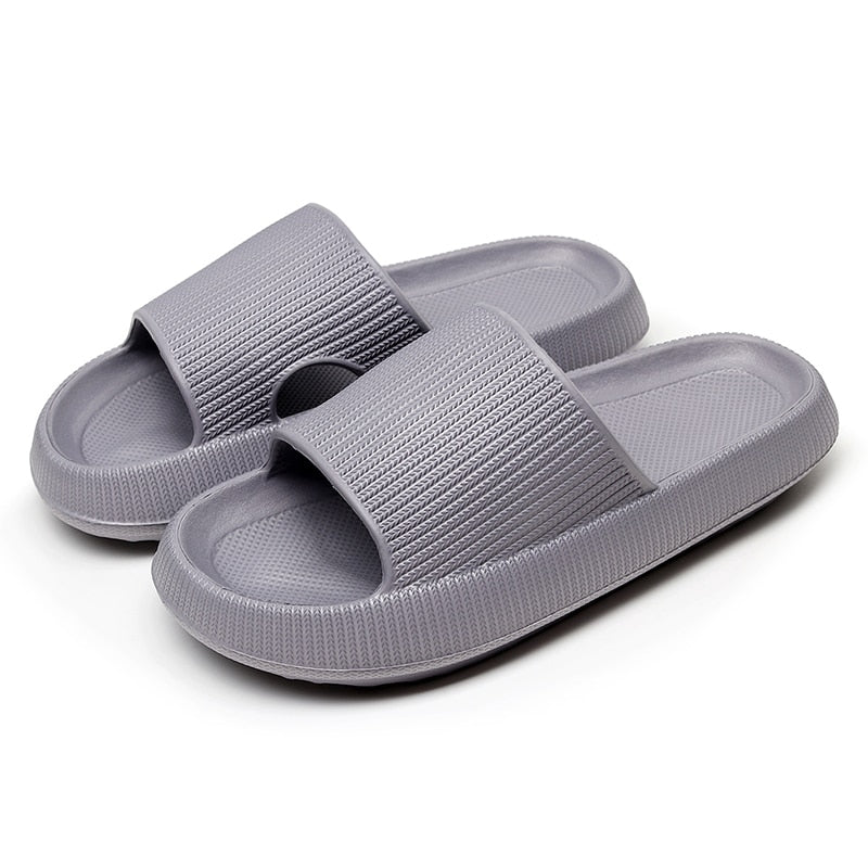 Thick Platform Horsehold Cloud Slippers Women Indoor Bathroom Slides Soft EVA Anti-Slip Home Floor Slides Ladies Summer Shoes