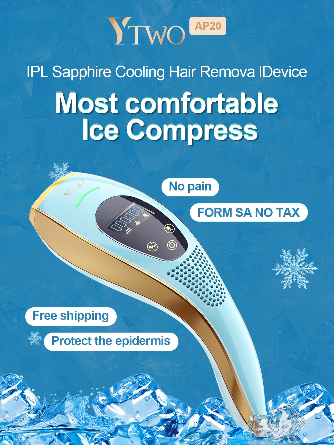 AP20 Ice Feeling Painless Laser Hair Removal Device Professional Permanent IPL Epilator Whole Body a Laser For Women And Men