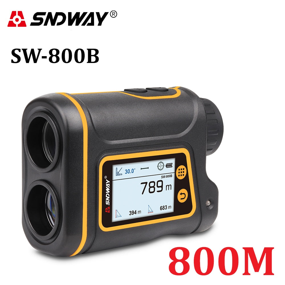 SNDWAY Telescope Laser Range Finder Digital Distance Meter Hunting Monocular Golf Rangefinder LCD Display Roulette Tape Measure