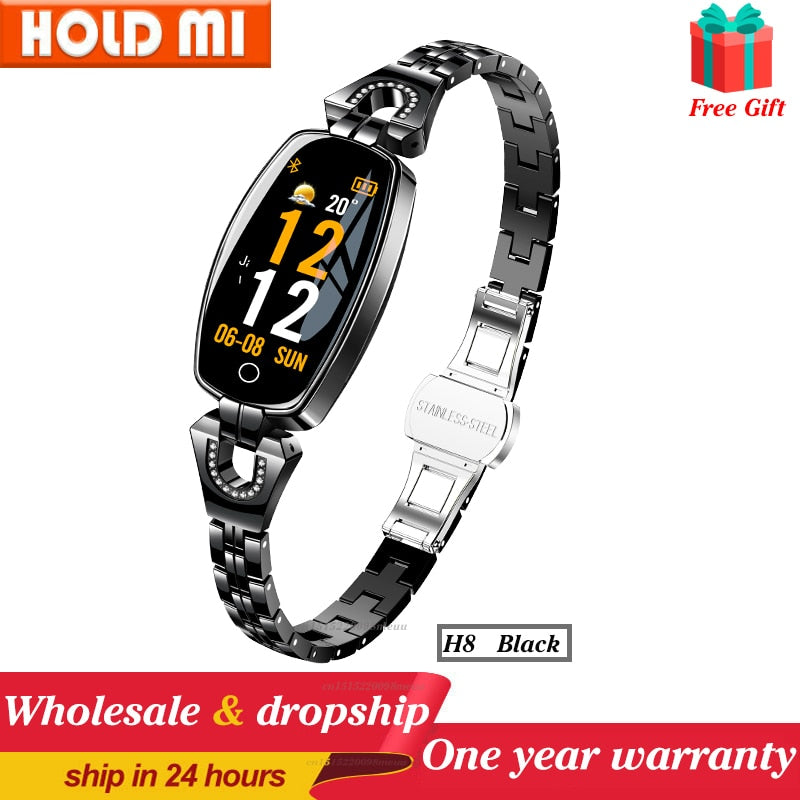 2021 H8 and H8 pro Women Smartwatch Heart Rate Monitor Blood Pressure Smart watch Band  Fitness Tracker lady bracelet Wristband