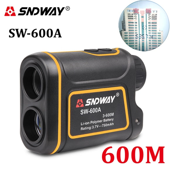 SNDWAY Telescope Laser Range Finder Digital Distance Meter Hunting Monocular Golf Rangefinder LCD Display Roulette Tape Measure