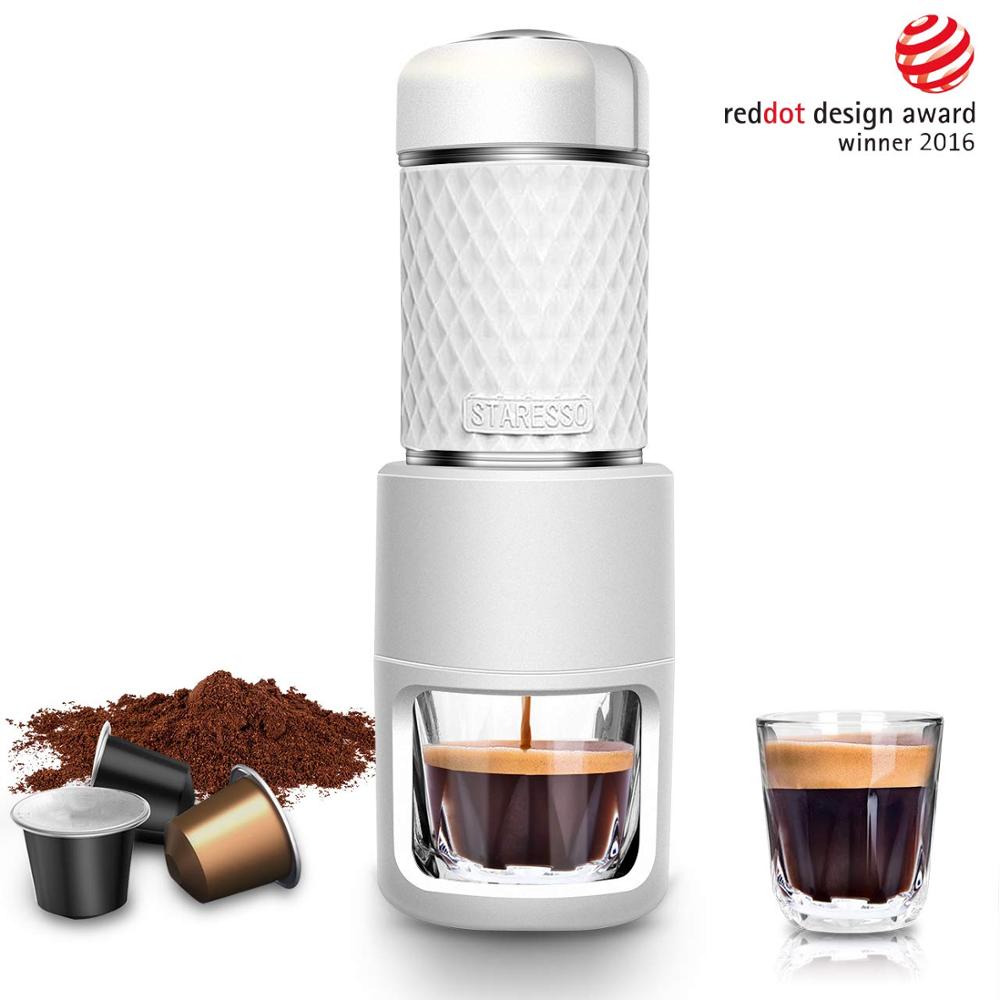 Staresso Portable Espresso Maker SP200 brew coffee capsules machine great for hikers campers travelers and white-collar workers