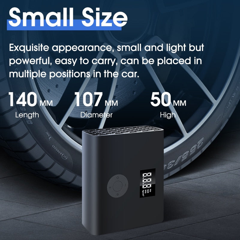 CARSUN Car Air Pump Mini Auto Tyre Quick Inflation Car Air Compressor Portable Electric Air Tire Pump For Car Bicycle Moto Boat