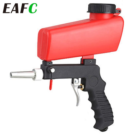 90psi Mini Aerodynamic Spray Gun Aluminium Handheld Gravity Pneumatic Sandblaster Gun 700cfm Lightweight Power Machine