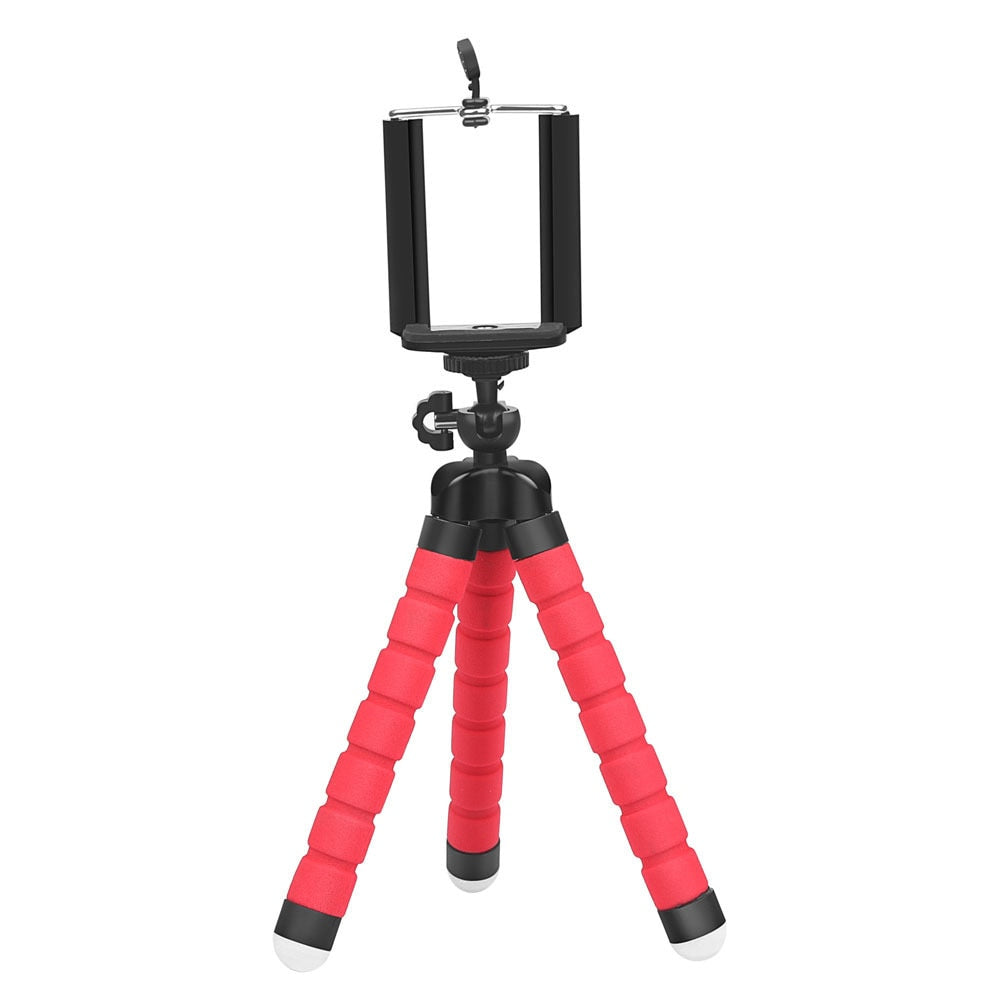 Tripod for Camera Mini Flexible Octopus Tripod for Xiaomi Huawei Phone Clip with Sponge Tripod Adjustable Cellphone Tripod