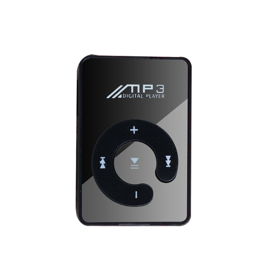 Portable Mini Mirror Clip MP3 Player Music Media Support Micro SD TF Card Fashion Hifi MP3 for Outdoor Sports