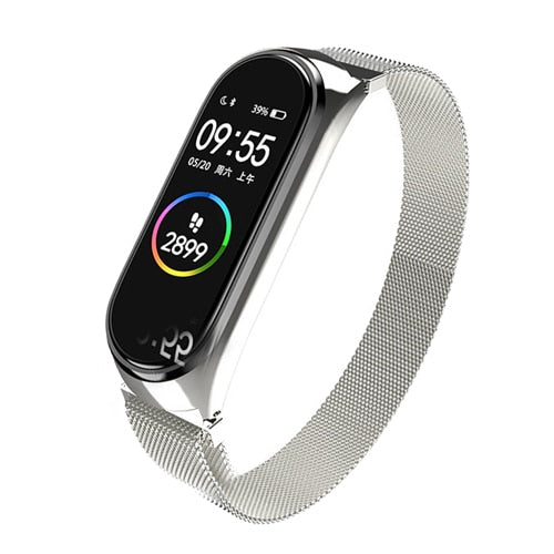 Strap For Xiaomi Mi Band 7 6 5 4 3 Wrist Metal Bracelet Stainless Steel MIband Replacement Watchband Mi Band 6 Strap Wrist bands