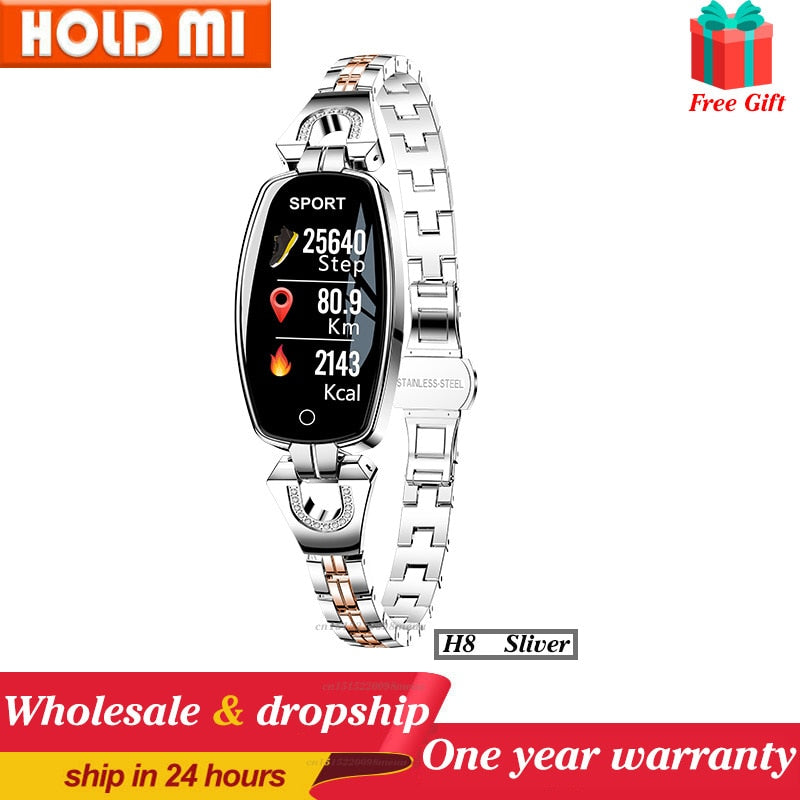 2021 H8 and H8 pro Women Smartwatch Heart Rate Monitor Blood Pressure Smart watch Band  Fitness Tracker lady bracelet Wristband