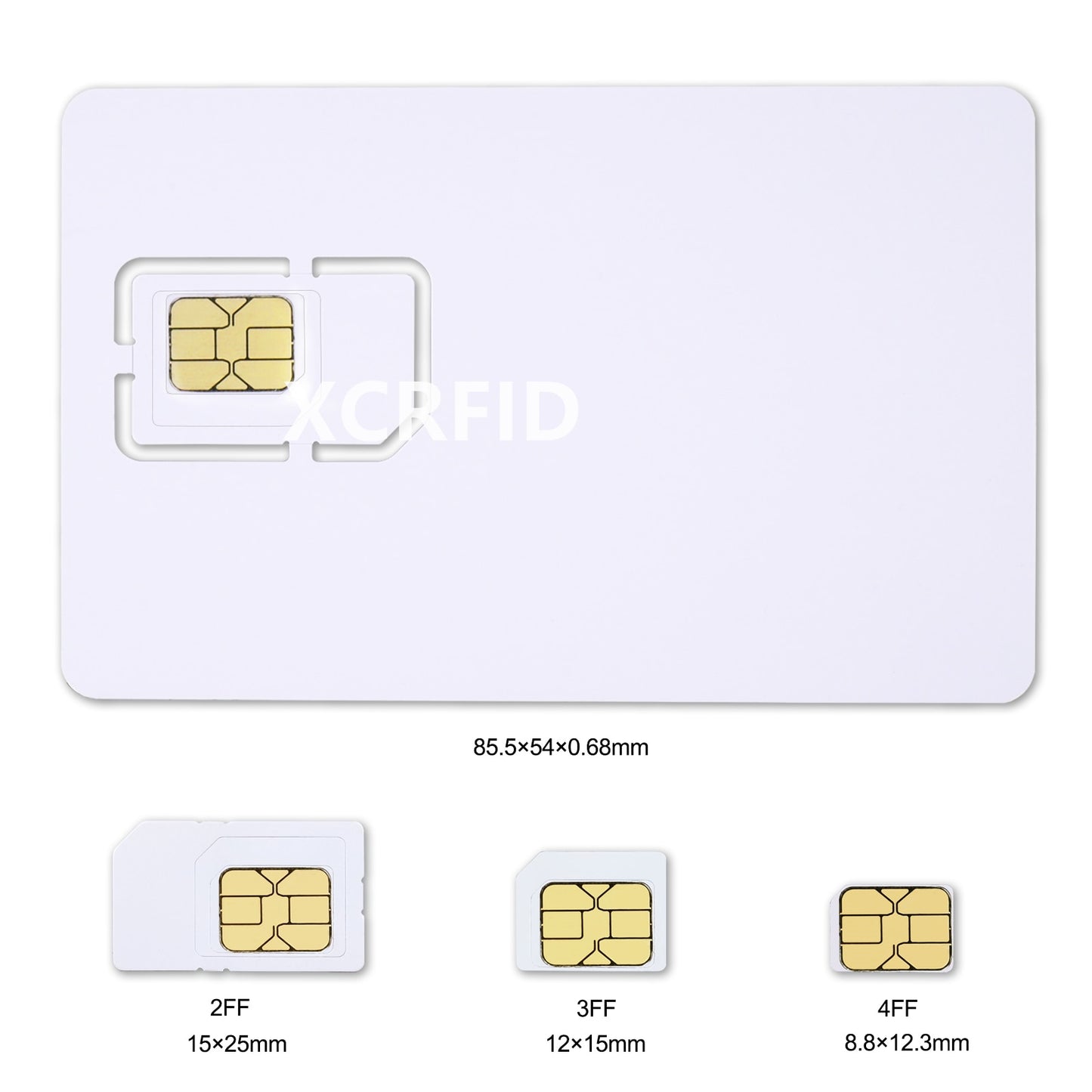 Intelligent Progarmmable Blank LTE USIM 4G Card WCDMA GSM Blank Mini Nano Micro 2FF 3FF 4FF SIM Writable For Telecom Operator