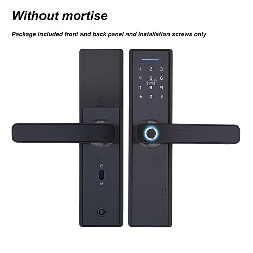 Tuya Biometric Fingerprint Lock, Security Intelligent Smart Lock With WiFi APP Password RFID Unlock,Door Lock Electronic Hotels