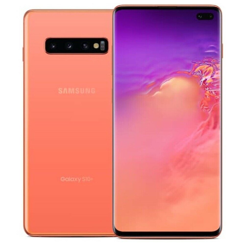 Original Unlocked Samsung Galaxy S10 Plus Octa-core 6.4``8GB RAM 128GB ROM 16MP Triple Camera LTE Fingerprint Android Cellphone