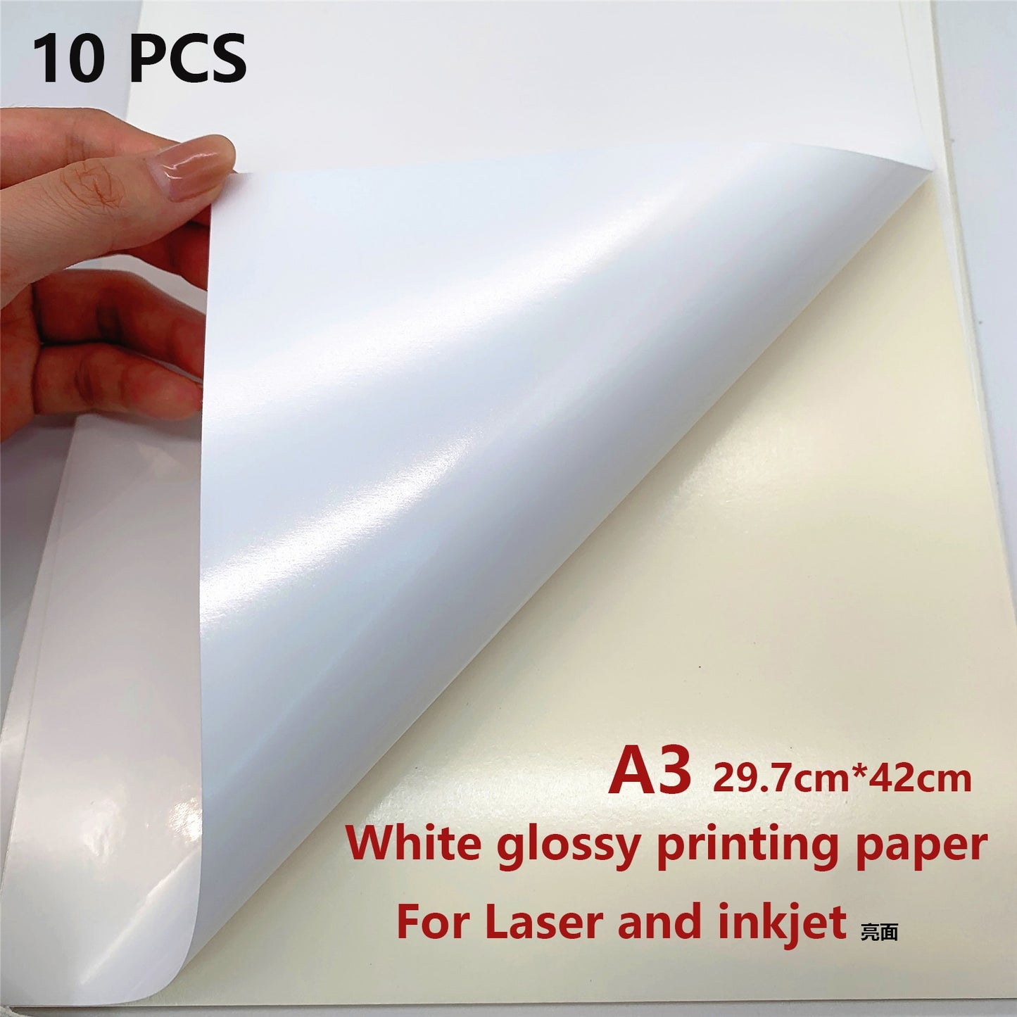 A4 printer paper Transparent Printable Vinyl Sticker Waterproof Self-Adhesive paper 210*297mm for For Inkjet and laser Printer