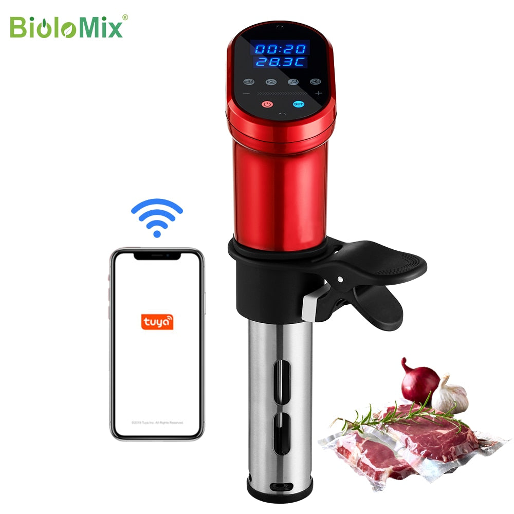 BioloMix 3rd Generation Smart Wifi Control Sous Vide Cooker 1200W Immersion Circulator Vacuum Heater Accurate Temperature