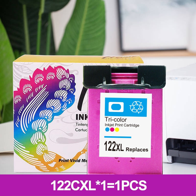 Hicor Remanufactured 122 XL Replacement for HP 122XL Ink Cartridge for Deskjet 1000 2050 3050 Laser Printer