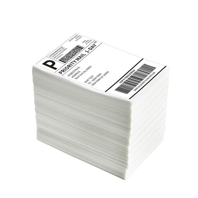 Thermal Shipping Labels 4X6in Shipping Label paper rolls 500 page for thermal printer Compatible Zebra Sticker Printer lable