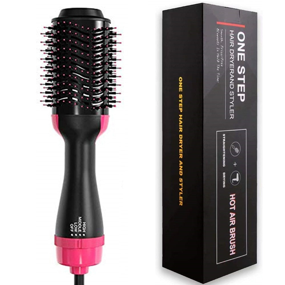 3 In 1 Hair Dryer Brush Blow Dryer with Comb One Step Hair Blower Brush Hot Air Styling Comb Electric Hair Straightening Brush