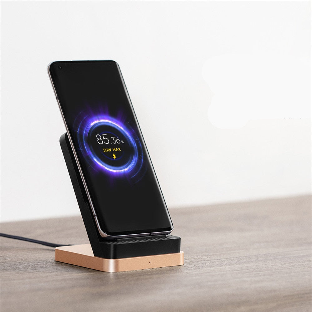 Xiaomi 55W/30W Wireless Charger Max Vertical air-cooled wireless charging Support Fast Charger For Xiaomi 10 For Iphone