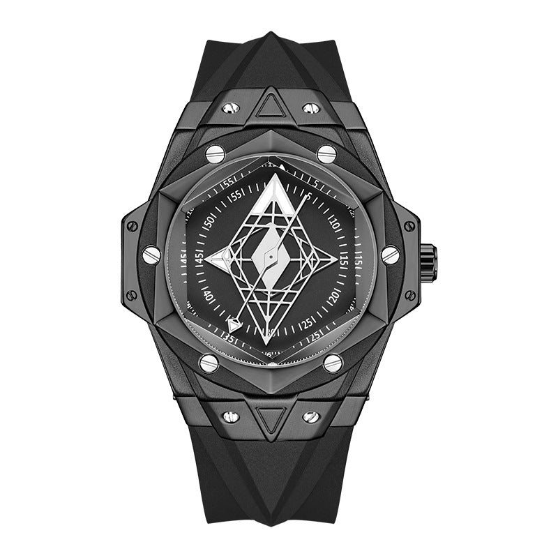 New Ryma Her ruimas creative watch men's fashion trend stabbed night light empty stone watch 330