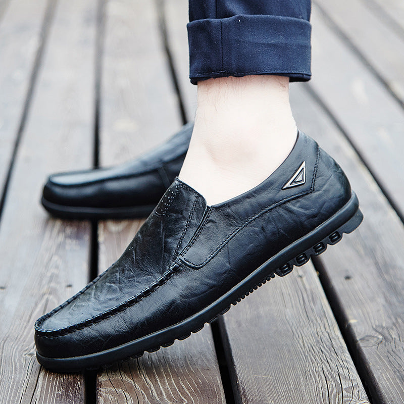 Autumn business peas shoes men 2021 new men's shoes fashion trend Korean low-top outdoor casual men's shoes