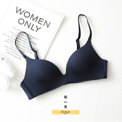 Japanese light thin section without traceless steel ring, a piece of gathered sleep sports girl chest cover anti-light underwear