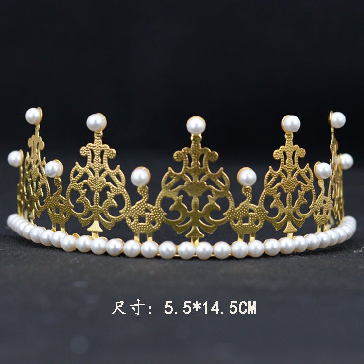 Bride Crown Baby Wing Crown Head Decoration Birthday Cake Crown Decorative Princess Lace Crown Shrou Wholesale