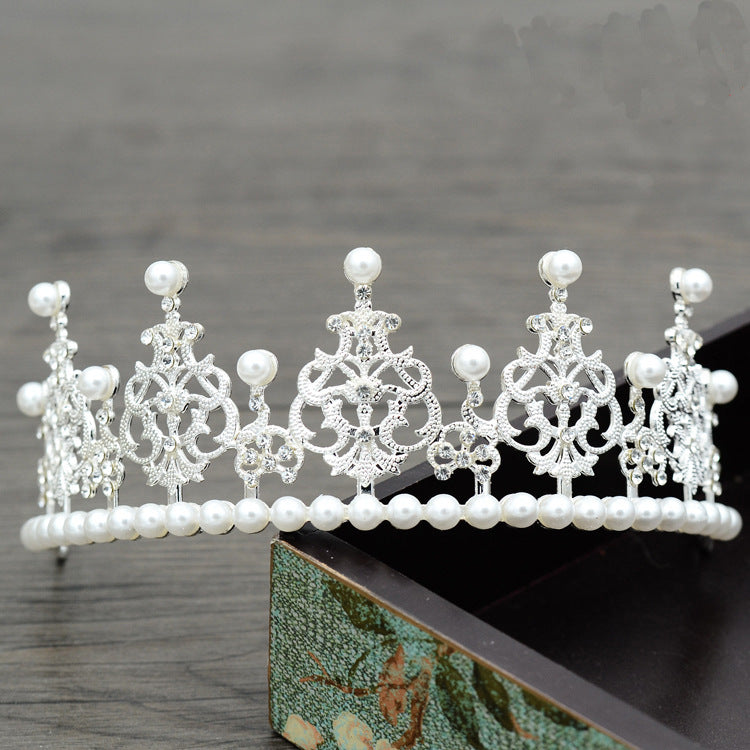 Bride Crown Baby Wing Crown Head Decoration Birthday Cake Crown Decorative Princess Lace Crown Shrou Wholesale