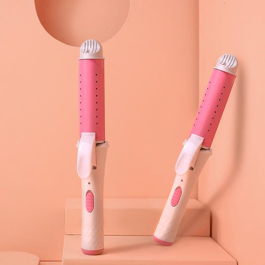 Roll straight two-purpose hair strand curler home adult home student electric splint roll hair stick two unloading hairpin