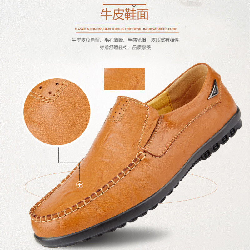 Autumn business peas shoes men 2021 new men's shoes fashion trend Korean low-top outdoor casual men's shoes