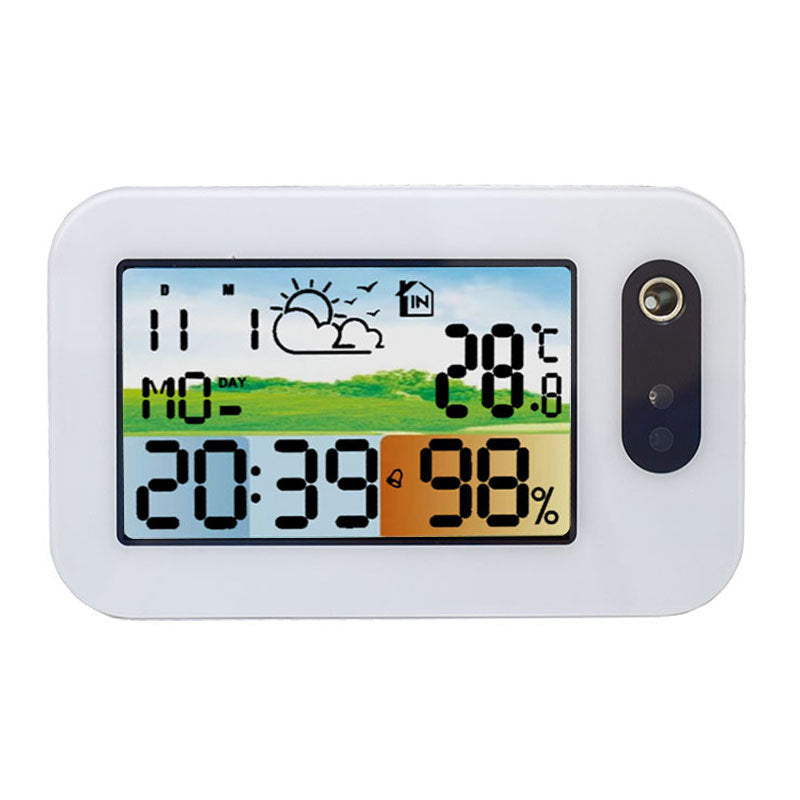 Creative gift clock bedroom desktop multi-function indoor temperature and humidity alarm LCD color screen number display