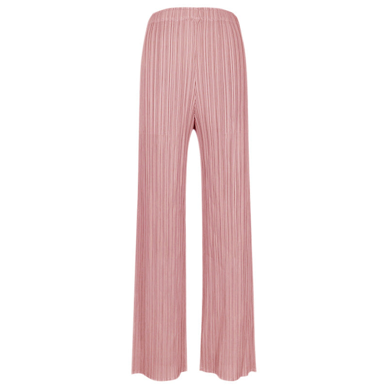 2021 Sanshui Classic pleated god pants female loose comfortable straight pants casual pants women's trousers female fashion 9 colors