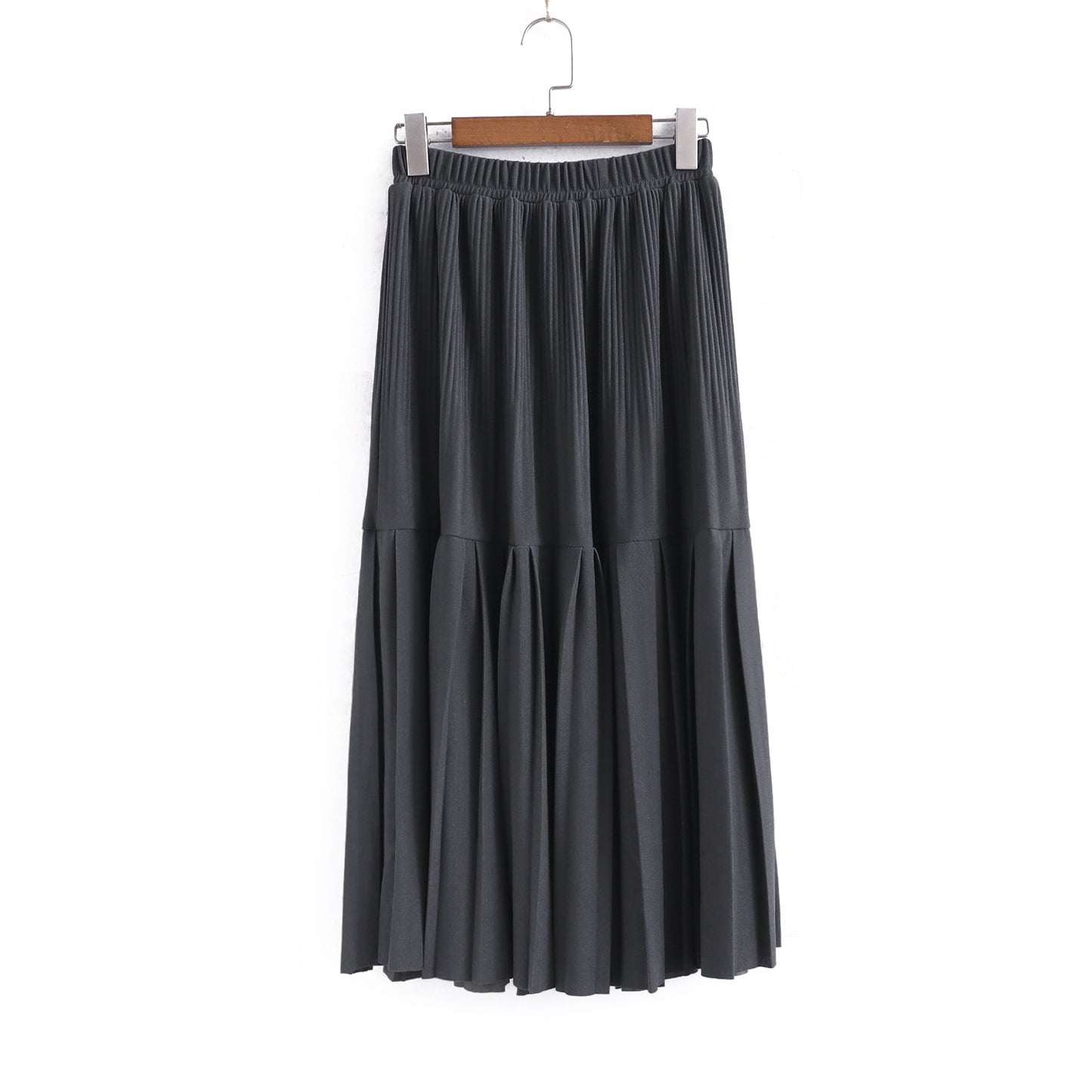 Li Zhiqi Pleated Hair Skirt Female Spring and Autumn New Middle School Han Korean High Wall Skisk Fashion A Skirt 11113