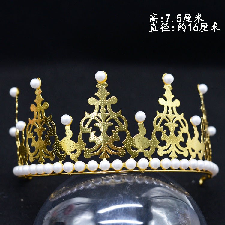 Bride Crown Baby Wing Crown Head Decoration Birthday Cake Crown Decorative Princess Lace Crown Shrou Wholesale